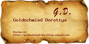 Goldschmied Dorottya névjegykártya
